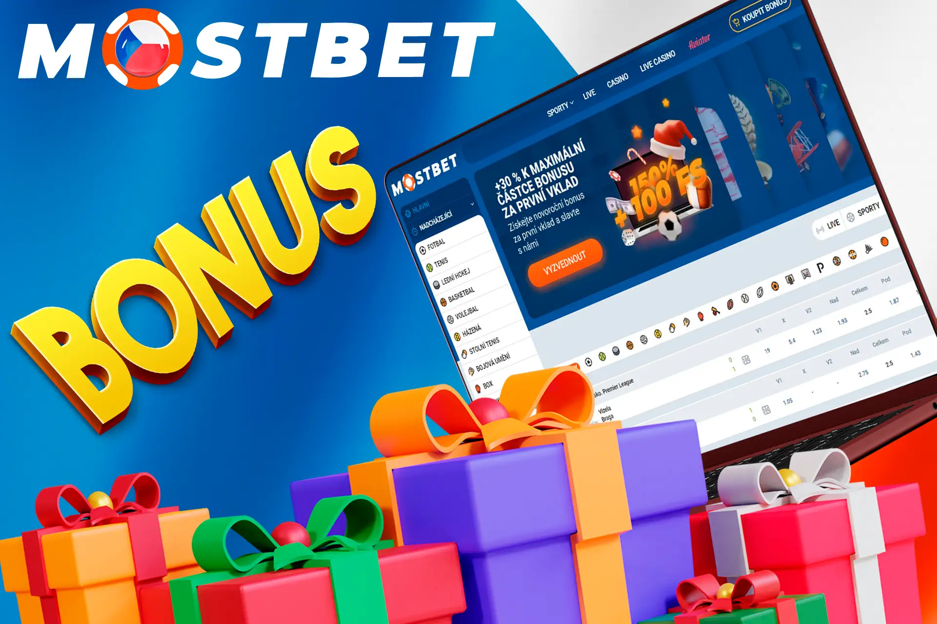 Zaregistrujte se do Mostbet a získejte skvělý bonus